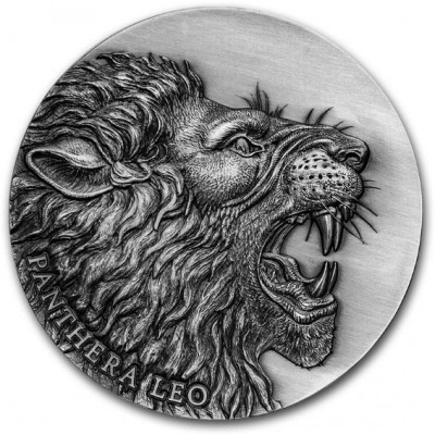 Republic of Cameroon 2 oz PANTHERA LEO series Expressions of Wildlife 2000 Francs Silver Coin 2020